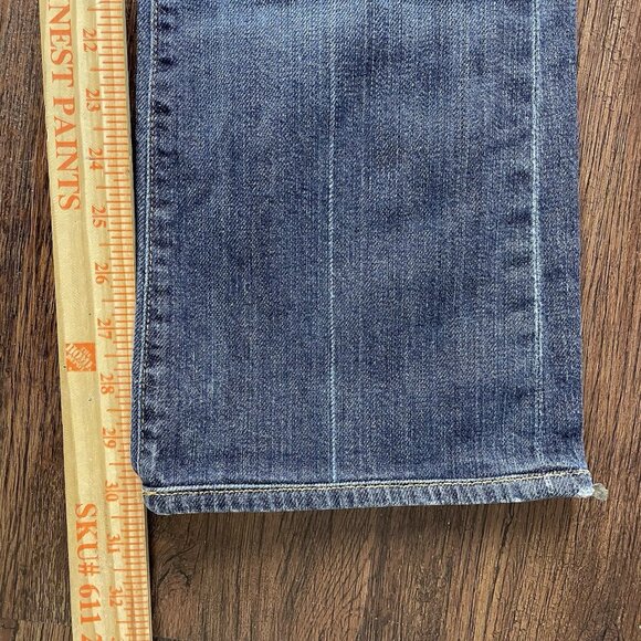 7 For All Mankind Womens Bootcut Jeans 29 Blue Mid Rise Med Wash Stretch Denim - Picture 8 of 11